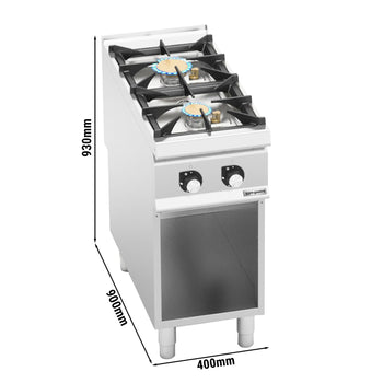 Kuchenka gazowa - 16 kW - 2 palnikowa - Prime Gastro