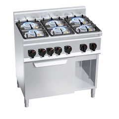 Gas Cooker - 28.5 kW - 6 Burners - electric convection oven - 3 kW