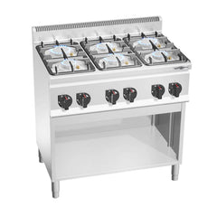 Gas cooker - 28.5 kW - 6 burners