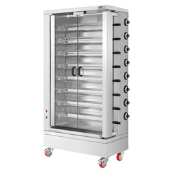 Grill gazowy do kurczaka - 51,73 kW - z 8 szpikulcami do 48 kurczaków