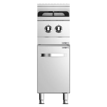 Kuchenka gazowa - 6,5 kW - 2 palnikowa - z szafką dolną - Prime Gastro