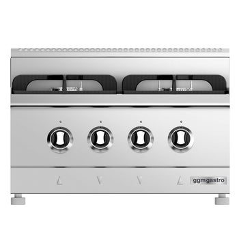 Kuchenka gazowa - 24 kW - 4 palniki wysokiej wydajności - Prime Gastro