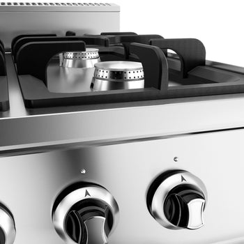 Kuchenka gazowa - 24 kW - 4 palniki wysokiej wydajności - Prime Gastro