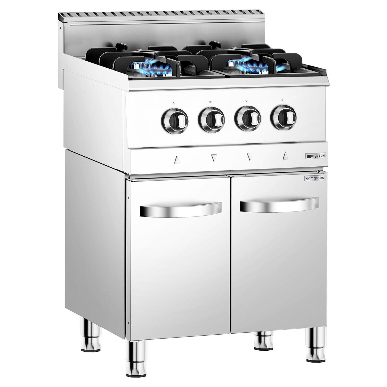 Kuchenka gazowa - 13 kW - 4 palnikowa - z szafką dolną - Prime Gastro