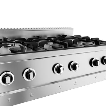 Kuchenka gazowa - 19,5 kW - 6 palnikowa - z szafką dolną - Prime Gastro