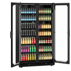 Lodówka na napoje - 1230 litrów - bezramkowa konstrukcja - 2 szklane drzwi