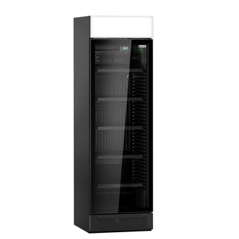 Chłodziarka do napojów - 345 litrów - bezramkowy design - z 1 szklanymi drzwiami & wyświetlaczem reklamowym - Prime Gastro