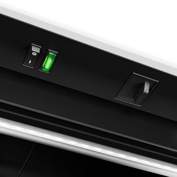 Chłodziarka do napojów - 145 litrów - bezramkowy design - z 1 szklanymi drzwiami & wyświetlaczem reklamowym - Prime Gastro