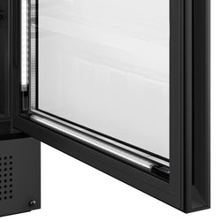 (2 szt.) Chłodziarka do napojów - 290 litrów - bezramkowy design - z 2 szklanymi drzwiami & wyświetlaczem reklamowym