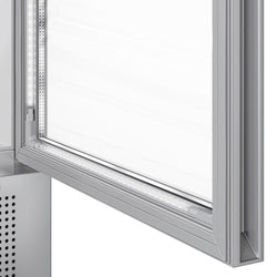 Chłodziarka do napojów - 145 litrów - bezramkowy design - z 1 szklanymi drzwiami & wyświetlaczem reklamowym