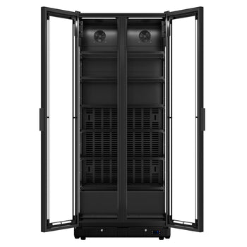 Lodówka na napoje - 898 litrów - bezramkowa konstrukcja - 2 szklane drzwi - Prime Gastro