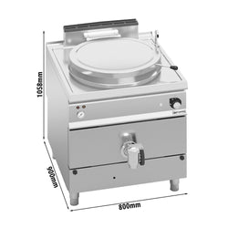 Gazowy kocioł warzelny - 150 litrów - 20,9 kW - Ogrzewanie pośrednie