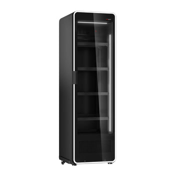 Chłodziarka do napojów - 550 litrów - bezramkowy design - z 1 szklanymi drzwiami & kolorowym oświetleniem LED - Prime Gastro