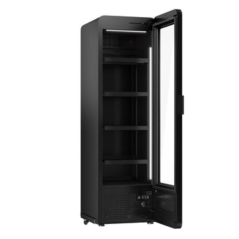 Chłodziarka do napojów - 550 litrów - bezramkowy design - z 1 szklanymi drzwiami & kolorowym oświetleniem LED - Prime Gastro