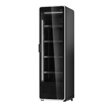 Chłodziarka do napojów - 550 litrów - bezramkowy design - z 1 szklanymi drzwiami & kolorowym oświetleniem LED - Prime Gastro