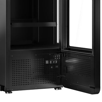 Chłodziarka do napojów - 550 litrów - bezramkowy design - z 1 szklanymi drzwiami & kolorowym oświetleniem LED - Prime Gastro