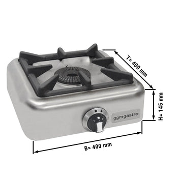 Kuchenka gazowa - 4 kW - 1 palnikowa - Prime Gastro