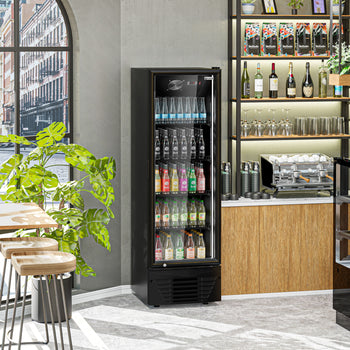 Chłodziarka do napojów - 330 litrów - z 1 szklanymi drzwiami & oświetleniem LED - Prime Gastro