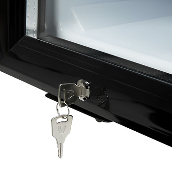 GASTRO-COOL | Chłodziarka ze szklanymi drzwiami - 25 litrów - 1 szklane drzwi - Czarny - Prime Gastro