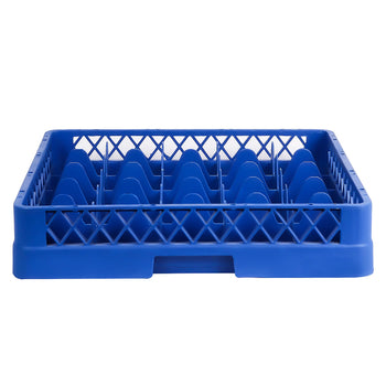 (6 szt.) Kosz do zmywarki do szkła 1/1 - 500x500mm - 25 przegródek - Niebieski - Prime Gastro