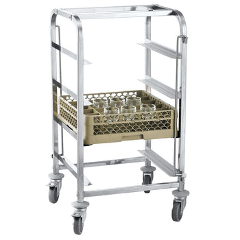 Wózek na naczynia ze stali nierdzewnej - na 4 kosze - Prime Gastro