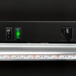 Chłodziarka do napojów - 345 litrów - bezramkowy design - z 1 szklanymi drzwiami i kolorowym oświetleniem LED