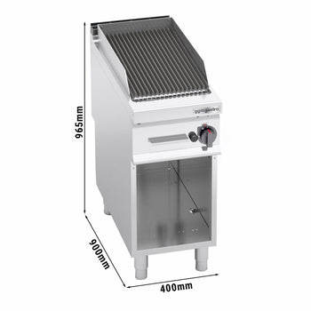 Grill gazowy z kamienia lawowego - 9 kW - Prime Gastro