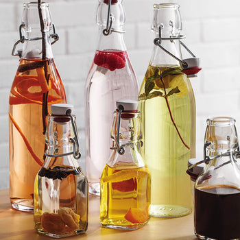 (12 szt.) Szklana butelka Bormioli Rocco - DUBLIN - z uchylnym wieczkiem - 250 ml - Prime Gastro