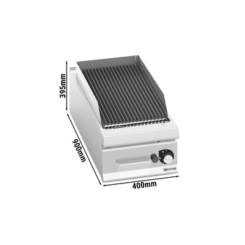 Gazowy grill kamienny - 9 kW - Stały ruszt grillowy - Prime Gastro