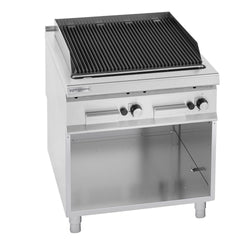 Grill gazowy z kamienia lawowego - 18 kW - Ruszt żeliwny