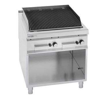 Grill gazowy z kamienia lawowego - 18 kW - Ruszt żeliwny - Prime Gastro