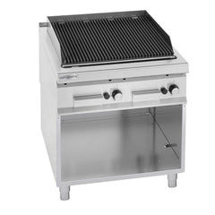 Lava stone gas grill - 18 kW - Cast iron grate