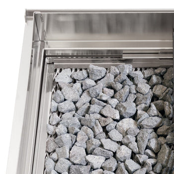 Grill gazowy z kamienia lawowego - 18 kW - Ruszt żeliwny - Prime Gastro