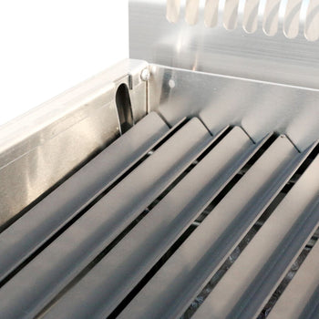 Grill gazowy z kamienia lawowego - 10,6 kW - Uchylny ruszt grillowy - Prime Gastro