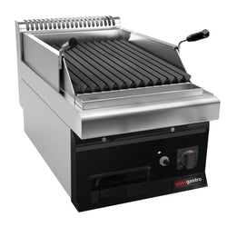 Grill gazowy z kamienia lawowego - 7 kW - Uchylny ruszt grillowy