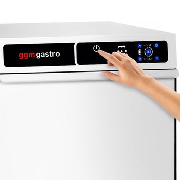 Zmywarka do szkła - cyfrowa - 3,30 kW - z detergentem, nabłyszczaczem & pompą spustową - Prime Gastro