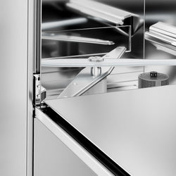 Dwuścienna zmywarka do szkła - cyfrowa - 2,97 kW - włącznie z odkamieniaczem - z pompą detergentu & nabłyszczacza