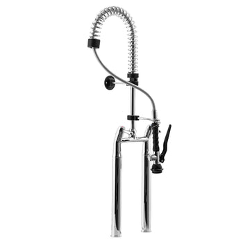 Prysznic z dwoma otworami - z kranem mieszającym, kranem obrotowym i 2 zaworami mieszającymi - Prime Gastro