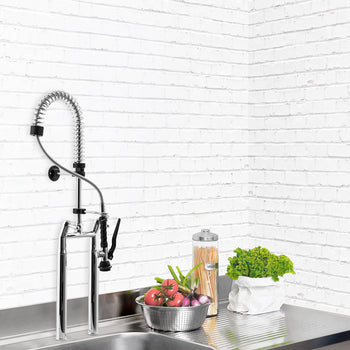 Prysznic z dwoma otworami - z kranem mieszającym, kranem obrotowym i 2 zaworami mieszającymi - Prime Gastro