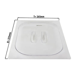 Pokrywa poliwęglanowa GN 1/2 - przezroczysta