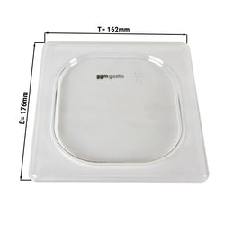 Pokrywa poliwęglanowa GN 1/6 - przezroczysta