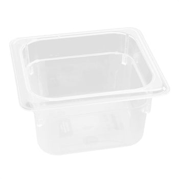 Pojemnik polipropylenowy GN 1/6 - przeźroczysty - głębokość 100mm - Prime Gastro