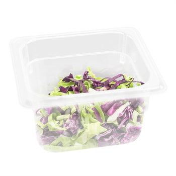 Pojemnik polipropylenowy GN 1/6 - przeźroczysty - głębokość 100mm - Prime Gastro