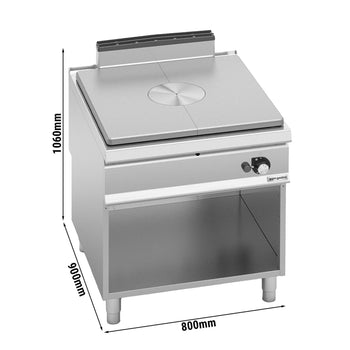 Kuchenka gazowa z płytą grzewczą - 13 kW - Prime Gastro