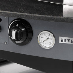 Gazowy piec do pizzy - antracytowy - 9x 25 cm - manualny - włącznie z ramą podstawy