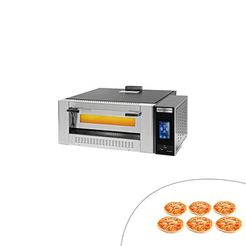 Gazowy piec do pizzy - 9 x 30 cm - Cyfrowy - Prime Gastro