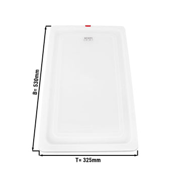 Polipropylenowa pokrywa GN 1/1 - mleczna - Prime Gastro