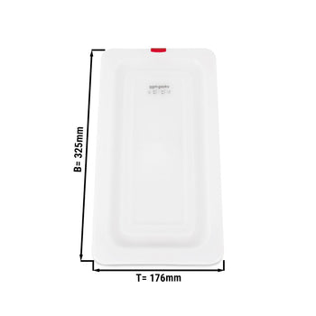 Polipropylenowa pokrywa GN 1/3 - mleczna - Prime Gastro