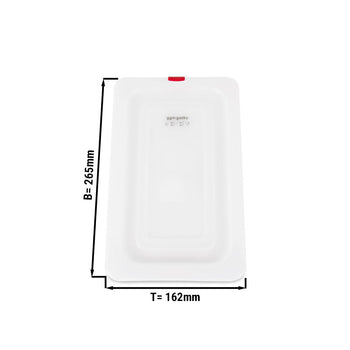 Polipropylenowa pokrywa GN 1/4 - mleczna - Prime Gastro