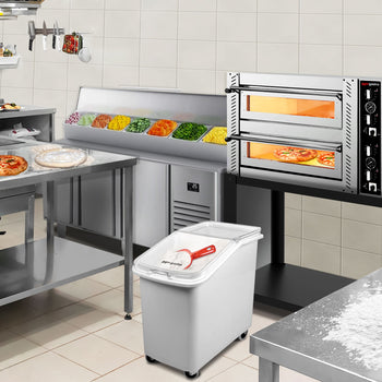 Stół chłodniczy do przygotowywania - 1960x600mm - z 6 szufladami - nadstawka ze stali nierdzewnej 11x GN 1/4 - Prime Gastro